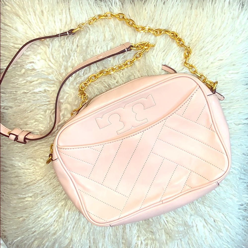 Tory Burch Cross body pale pink bag